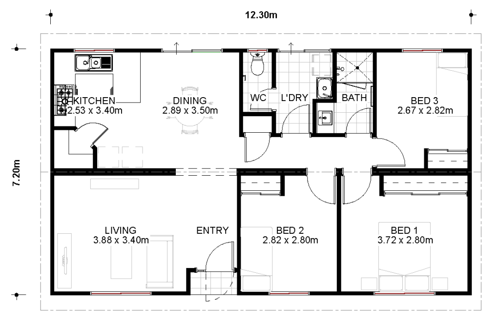 4 Johnston Floorplan 3x1 RevA JOHNSTON 3